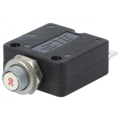 W58-XB1A4A-30; Circuit breaker; Urated: 250VAC; 50VDC; 30A; SPST-NC; Poles: 1; TE Connectivity