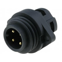 WA22J4Z2; WA22; socket; male; PIN: 4; 3+PE; IP67; 16A; screw terminal; 400V; WEIPU