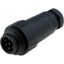 WA22J7TE1II; WA22; plug; male; PIN: 7; 6+PE; IP67; 7÷8.5mm; 10A; soldering; 250V; WEIPU