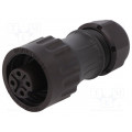 WA22K4TK2-II; WA22; plug; female; PIN: 4; 3+PE; IP67; 7÷12mm; 16A; screw terminal; WEIPU WA22K4TK2-II; WA22; plug; female; PIN: 4; 3+PE; IP67; 7÷12mm; 16A; screw terminal; WEIPU