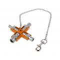 1480180000; Key; for control cabinets; 95x95mm; WEIDMÜLLER 1480180000; Key; for control cabinets; 95x95mm; WEIDMÜLLER