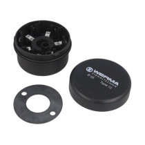 64080000; Signallers accessories: base; black; Ø70x26.5mm; WERMA