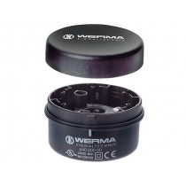 64081000; Signallers accessories: base; black; Ø70x26.5mm; WERMA