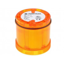 64130000; Signaller: lighting; bulb BA15D; yellow; Usup: 12÷240VDC; IP65; WERMA