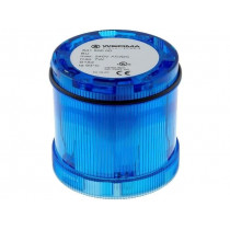 64150000; Signaller: lighting; bulb BA15D; blue; Usup: 12÷240VDC; IP65; WERMA