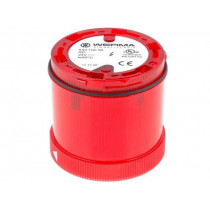 64310055; Signaller: lighting; xenon arc lamp; red; Usup: 24VDC; IP65; WERMA