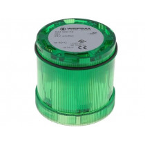 64420075; Signaller: lighting; LED; green; Usup: 24VDC; Usup: 24VAC; IP65; WERMA