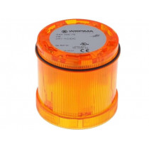 64430075; Signaller: lighting; LED; yellow; Usup: 24VDC; Usup: 24VAC; IP65; WERMA