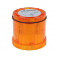 64431068; Signaller: lighting; LED; yellow; Usup: 230VAC; IP65; Ø70x65mm; WERMA 64431068; Signaller: lighting; LED; yellow; Usup: 230VAC; IP65; Ø70x65mm; WERMA