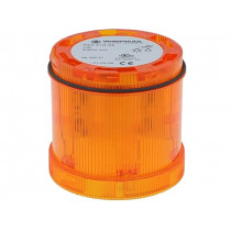 64431068; Signaller: lighting; LED; yellow; Usup: 230VAC; IP65; Ø70x65mm; WERMA