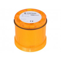 64731075; Signaller: lighting; LED; yellow; Usup: 24VDC; Usup: 24VAC; IP65; WERMA