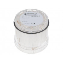 64743075; Signaller: lighting; LED; white; Usup: 24VDC; Usup: 24VAC; IP65; WERMA