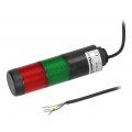 69812075; Signaller: signalling column; LED; red/green; Usup: 24VDC; IP65; WERMA 69812075; Signaller: signalling column; LED; red/green; Usup: 24VDC; IP65; WERMA