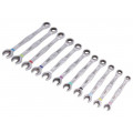 05020013001; Key set; combination spanner,with ratchet; Pcs: 11; WERA