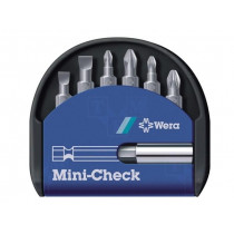 05056295001; Kit: screwdriver bits; Pcs: 7; Phillips,Pozidriv®,slot; 25mm; WERA 05056295001; Kit: screwdriver bits; Pcs: 7; Phillips,Pozidriv®,slot; 25mm; WERA
