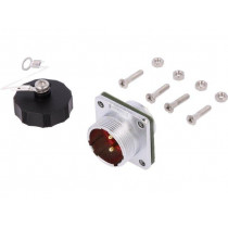 WF20J2ZZ1; WF; socket; male; PIN: 2; IP67; soldering; 500V; Case: size 20; WEIPU