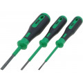 210-722; Kit: screwdrivers; Pcs: 3; slot; Package: cardboard packaging; WAGO