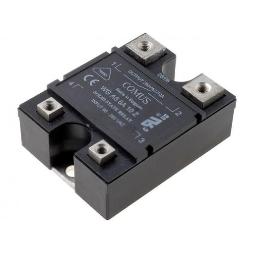 WGA56A10Z; Relay: solid state; Ucntrl: 90÷280VAC; 10A; 24÷280VAC; -20÷80°C; COMUS WGA56A10Z; Relay: solid state; Ucntrl: 90÷280VAC; 10A; 24÷280VAC; -20÷80°C; COMUS