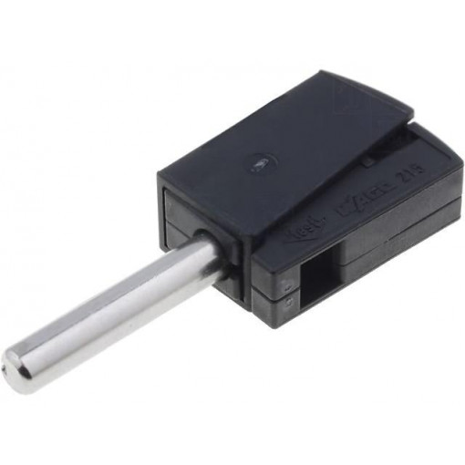 215-311; Plug; 4mm banana; 20A; 42V; black; non-insulated; 40mm; 3.86g; WAGO