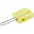 215-511; Plug; 4mm banana; 20A; 42V; yellow; non-insulated; 40mm; 3.86g; WAGO