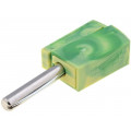 215-911; Plug; 4mm banana; 20A; 42V; yellow-green; non-insulated; 40mm; WAGO