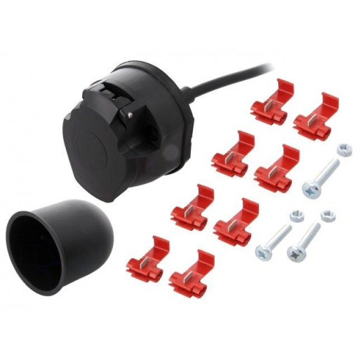 WH12-01-150NIG; Connector: automotive; socket; PIN: 7; nickel plated; 12VDC; brass; TESAT WH12-01-150NIG; Connector: automotive; socket; PIN: 7; nickel plated; 12VDC; brass; TESAT
