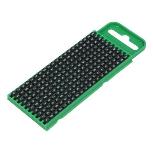 561-00600; Markers for cables and wires; Label symbol: 0; 0.8÷2.2mm; black; HELLERMANNTYTON