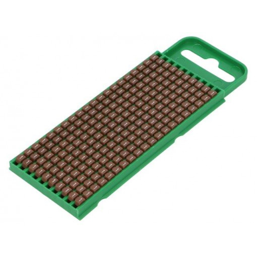 561-00611; Markers for cables and wires; Label symbol: 1; 0.8÷2.2mm; brown; HELLERMANNTYTON