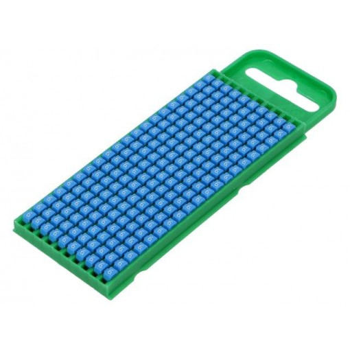561-00666; Markers for cables and wires; Label symbol: 6; 0.8÷2.2mm; blue; HELLERMANNTYTON