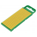 561-00034; Markers for cables and wires; Label symbol: C; 0.8÷2.2mm; yellow; HELLERMANNTYTON