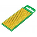 561-00054; Markers for cables and wires; Label symbol: E; 0.8÷2.2mm; yellow; HELLERMANNTYTON