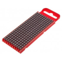 561-01611; Markers for cables and wires; Label symbol: 1; 2÷2.8mm; brown; HELLERMANNTYTON