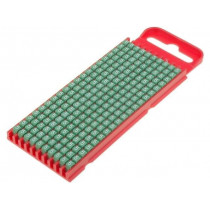 561-01655; Markers for cables and wires; Label symbol: 5; 2÷2.8mm; green; HELLERMANNTYTON