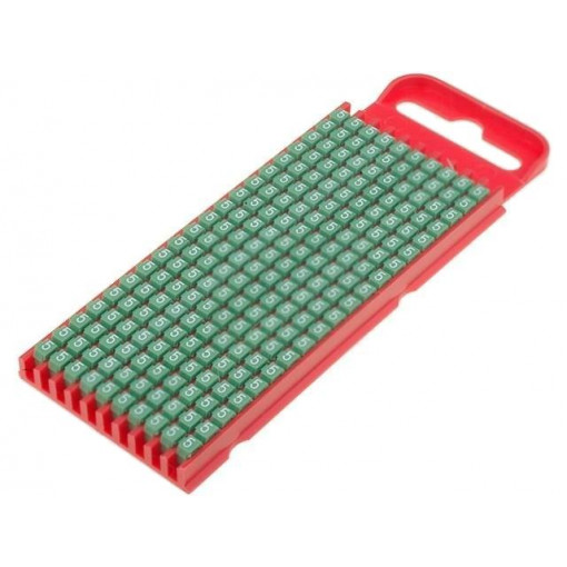 561-01655; Markers for cables and wires; Label symbol: 5; 2÷2.8mm; green; HELLERMANNTYTON