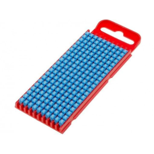 561-01666; Markers for cables and wires; Label symbol: 6; 2÷2.8mm; blue; HELLERMANNTYTON
