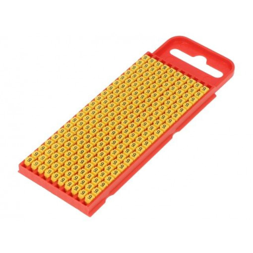 561-01694; Markers for cables and wires; Label symbol: 9; 2÷2.8mm; yellow; HELLERMANNTYTON