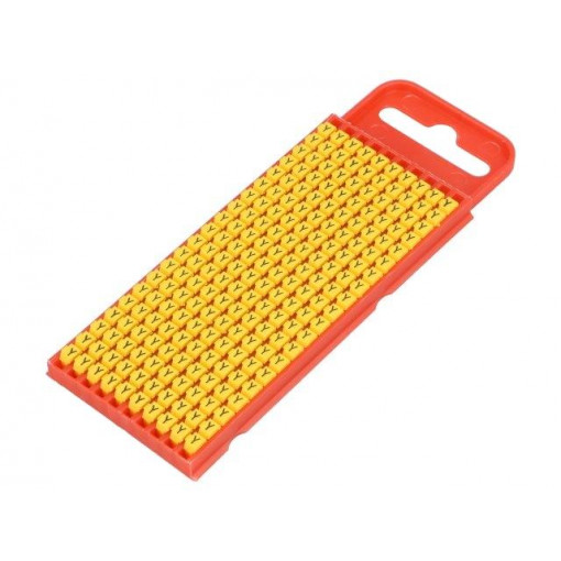 561-01254; Markers for cables and wires; Label symbol: Y; 2÷2.8mm; yellow; HELLERMANNTYTON