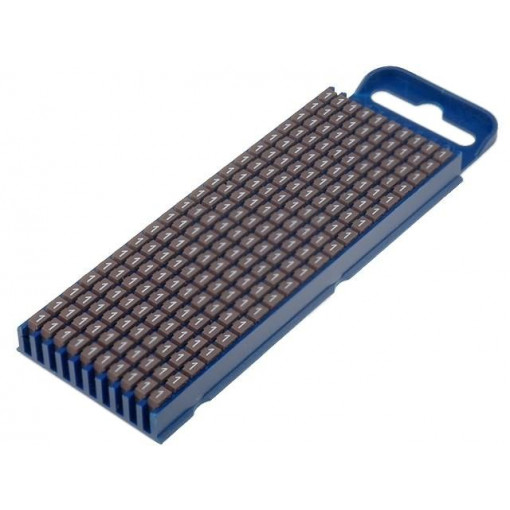 561-02611; Markers for cables and wires; Label symbol: 1; 2.8÷3.8mm; brown; HELLERMANNTYTON