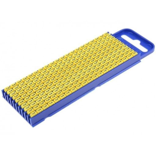 561-02634; Markers for cables and wires; Label symbol: 3; 2.8÷3.8mm; yellow; HELLERMANNTYTON