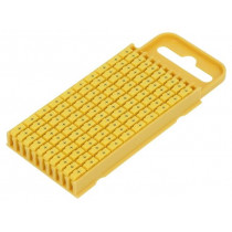 561-03704; Markers for cables and wires; Label symbol: +; 4.3÷5.3mm; yellow; HELLERMANNTYTON