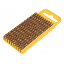 561-03611; Markers for cables and wires; Label symbol: 1; 4.3÷5.3mm; brown; HELLERMANNTYTON