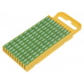 561-03655; Markers for cables and wires; Label symbol: 5; 4.3÷5.3mm; green; HELLERMANNTYTON