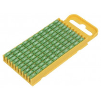 561-03655; Markers for cables and wires; Label symbol: 5; 4.3÷5.3mm; green; HELLERMANNTYTON