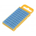 561-03666; Markers for cables and wires; Label symbol: 6; 4.3÷5.3mm; blue; HELLERMANNTYTON