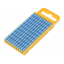 561-03666; Markers for cables and wires; Label symbol: 6; 4.3÷5.3mm; blue; HELLERMANNTYTON