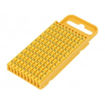 561-03664; Markers for cables and wires; Label symbol: 6; 4.3÷5.3mm; yellow; HELLERMANNTYTON