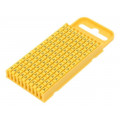 561-03014; Markers for cables and wires; Label symbol: A; 4.3÷5.3mm; yellow; HELLERMANNTYTON