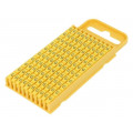 561-03074; Markers for cables and wires; Label symbol: G; 4.3÷5.3mm; yellow; HELLERMANNTYTON