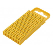 561-03244; Markers for cables and wires; Label symbol: X; 4.3÷5.3mm; yellow; HELLERMANNTYTON