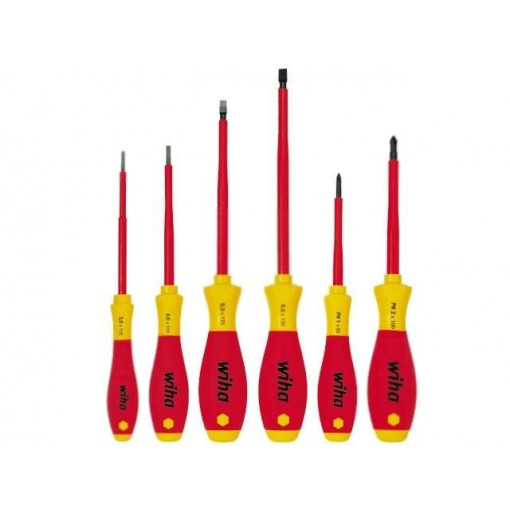 35389; Kit: screwdrivers; Pcs: 6; insulated; 1kVAC; Phillips,slot; WIHA